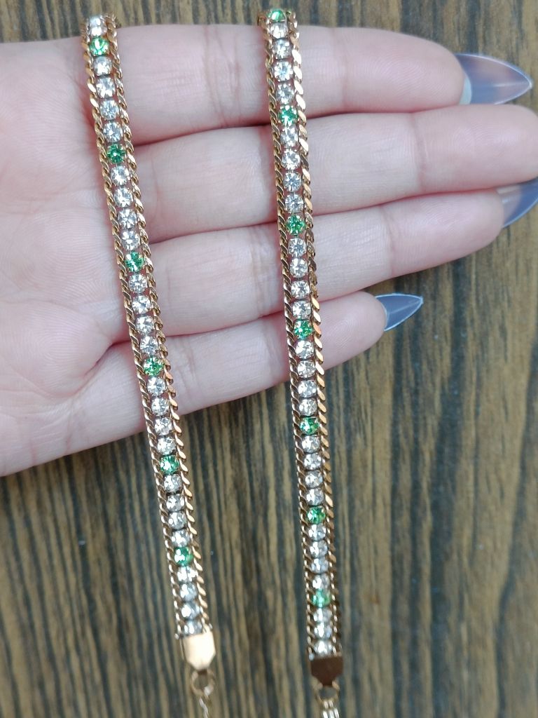 Green and White Bracelet