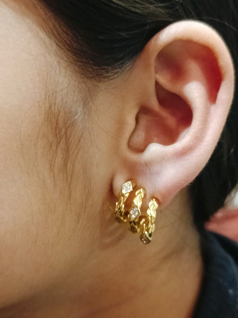 Triple Layered Hoops
