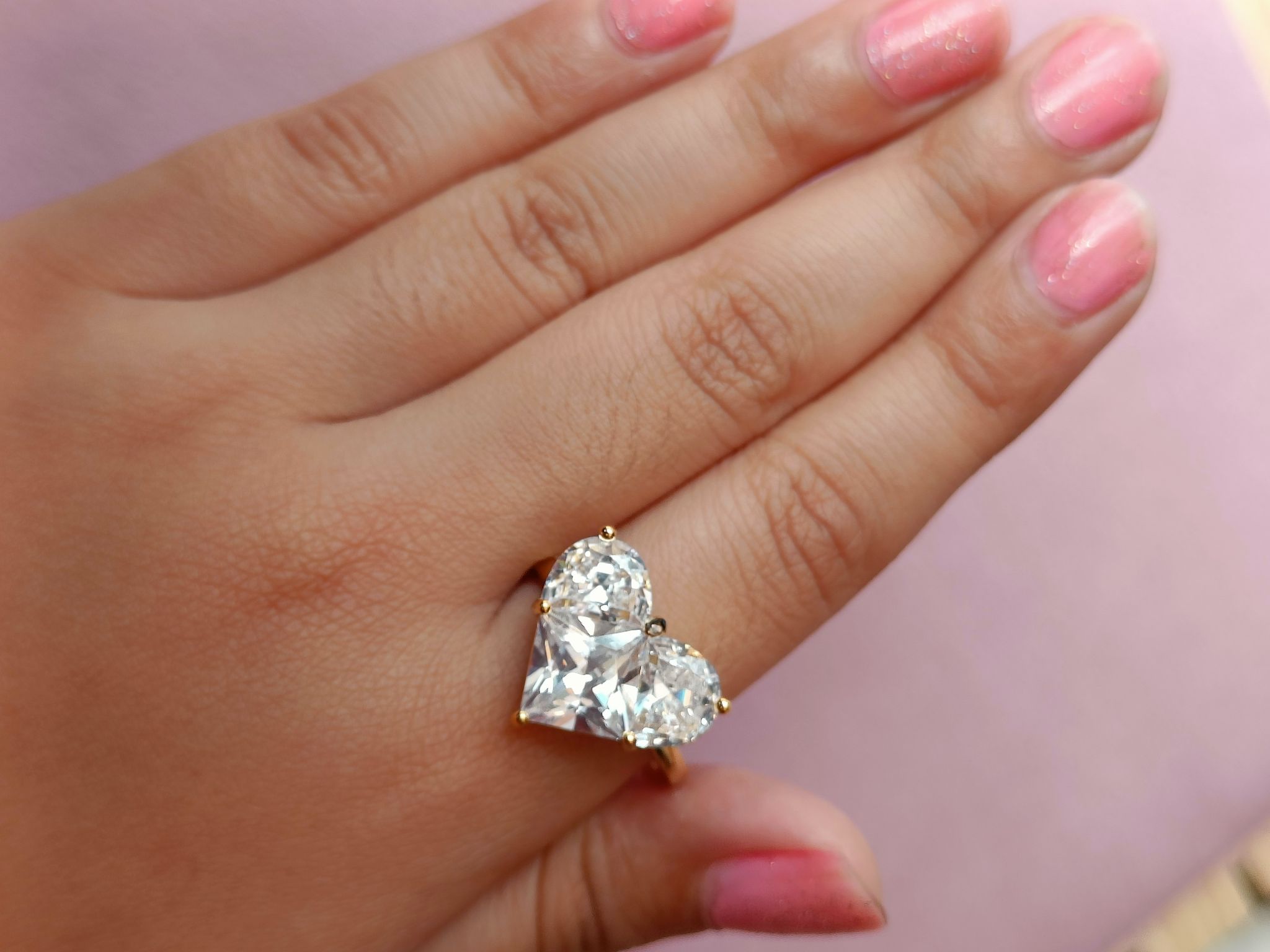 Heart Solitaire Ring