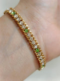Green and White Bracelet